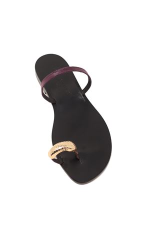 Sandali Capresi eleganti viola Da Costanzo | FASCIACONANELLOVIOLA